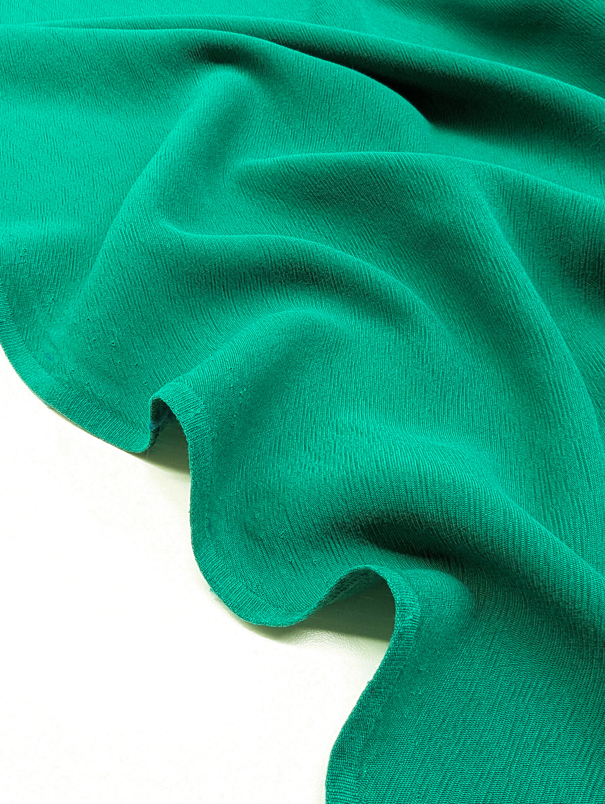 Textured Lyocell Viscose in Kelly Green