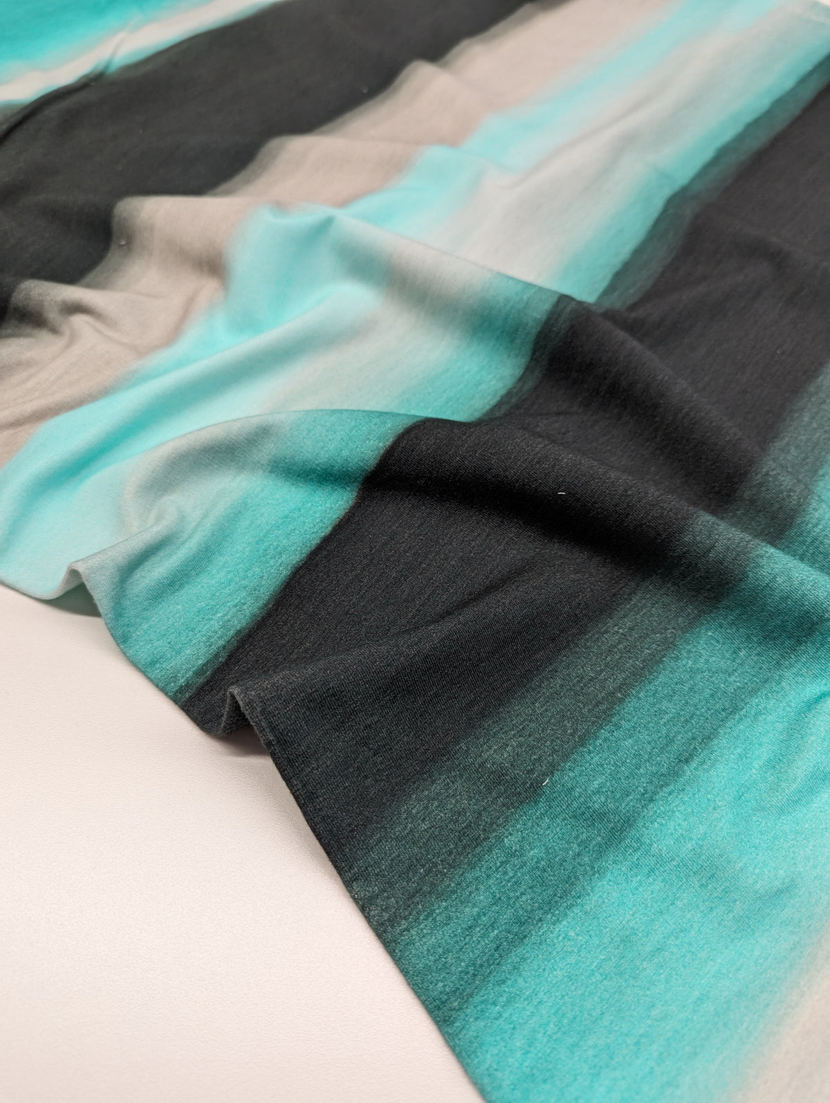 Mamasliebchen: Prisma Watercolours Stretch French Terry, Aurora