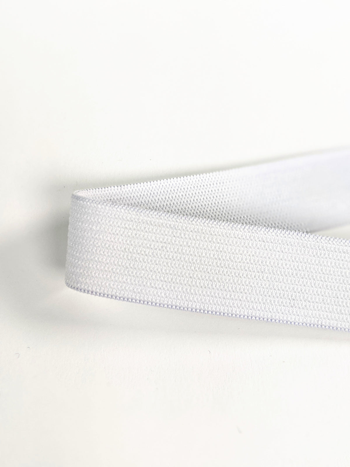 19mm (3/4") Knitted Elastic - White