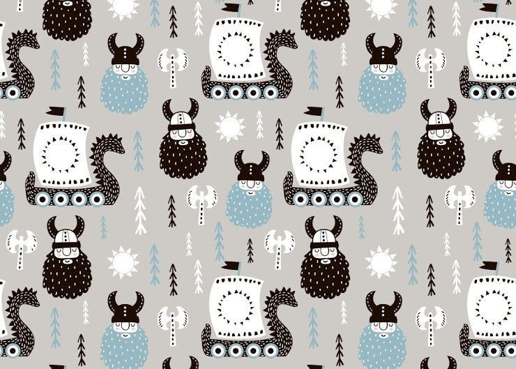 La Panda: Vikings Organic Double Gauze