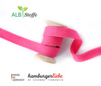 Organic Cotton Drawstring Cord - Flat 1.2cm Wide