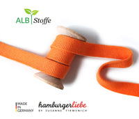 Organic Cotton Drawstring Cord - Flat 1.2cm Wide