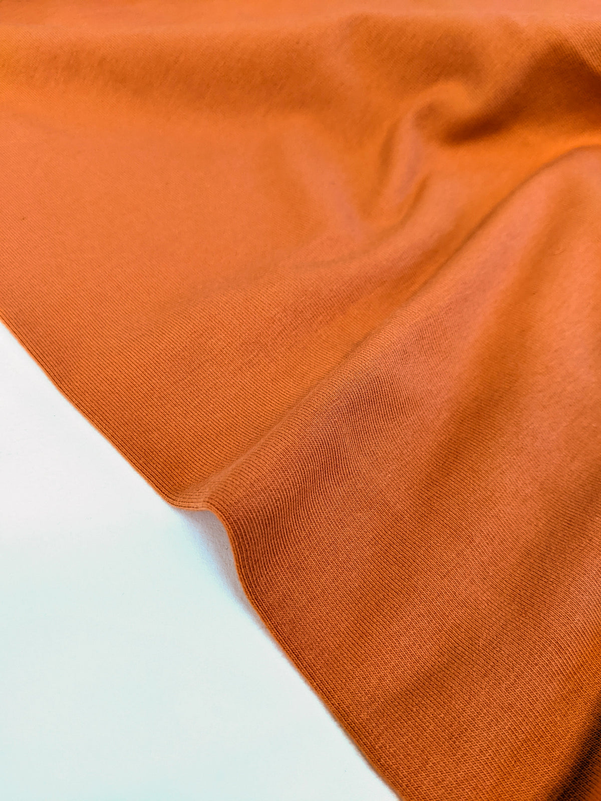 Organic Cotton French Terry Knit - Pumpkin