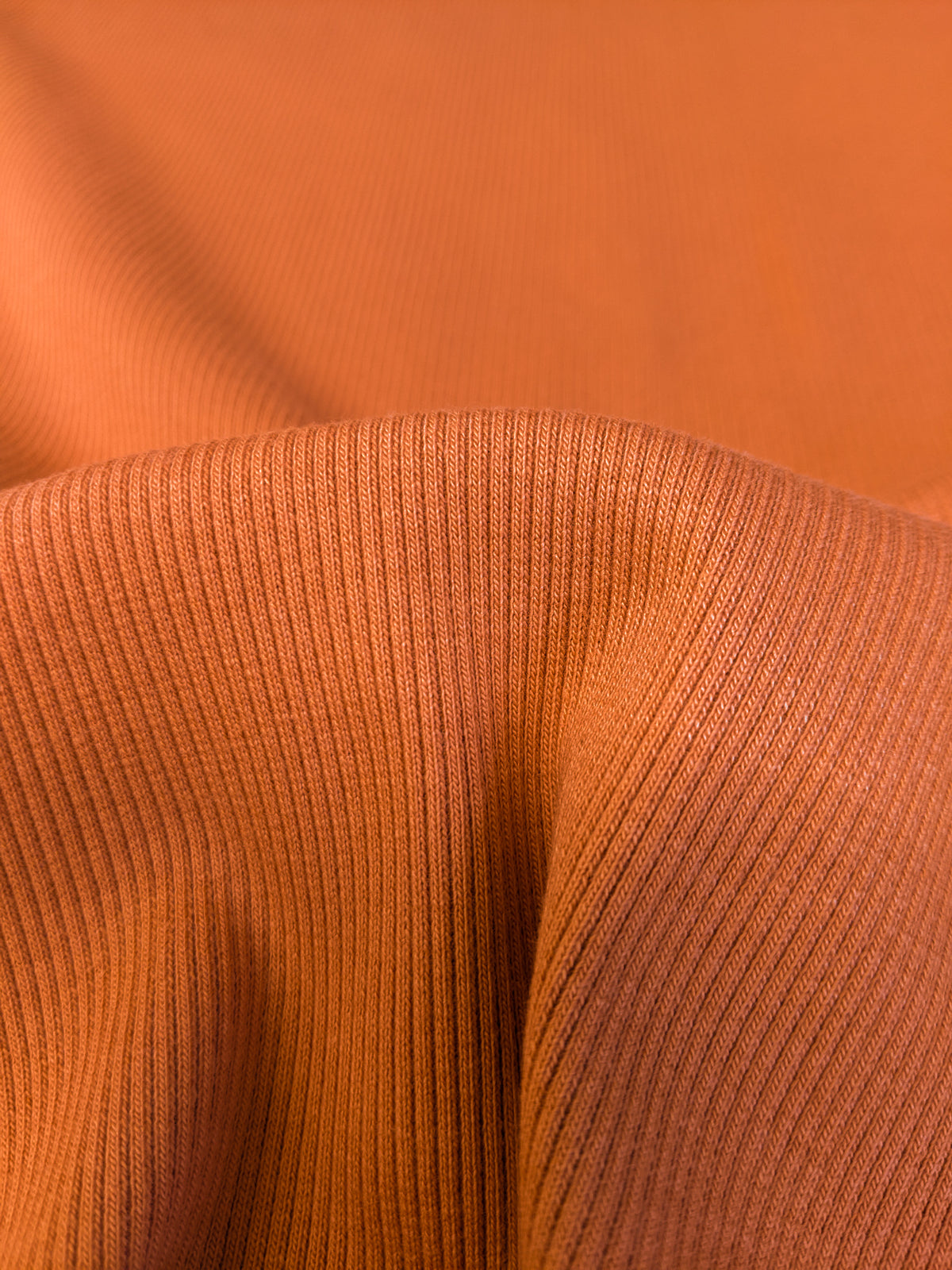 Ribbed Jersey Knit- Pumpkin