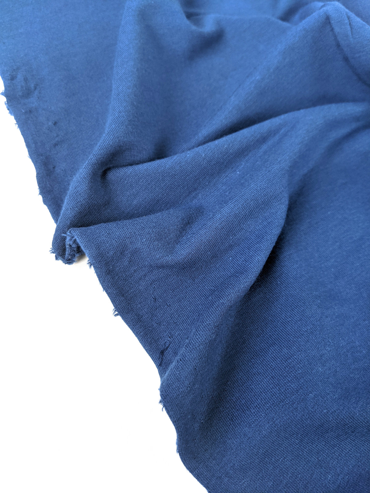 Bamboo & Cotton Stretch French Terry - Varsity Blue