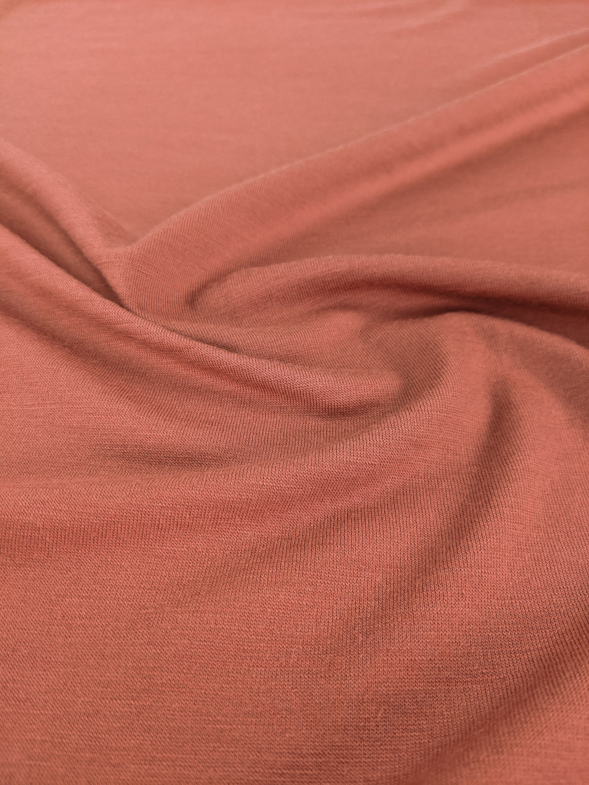 100% Merino Wool Jersey - Brick
