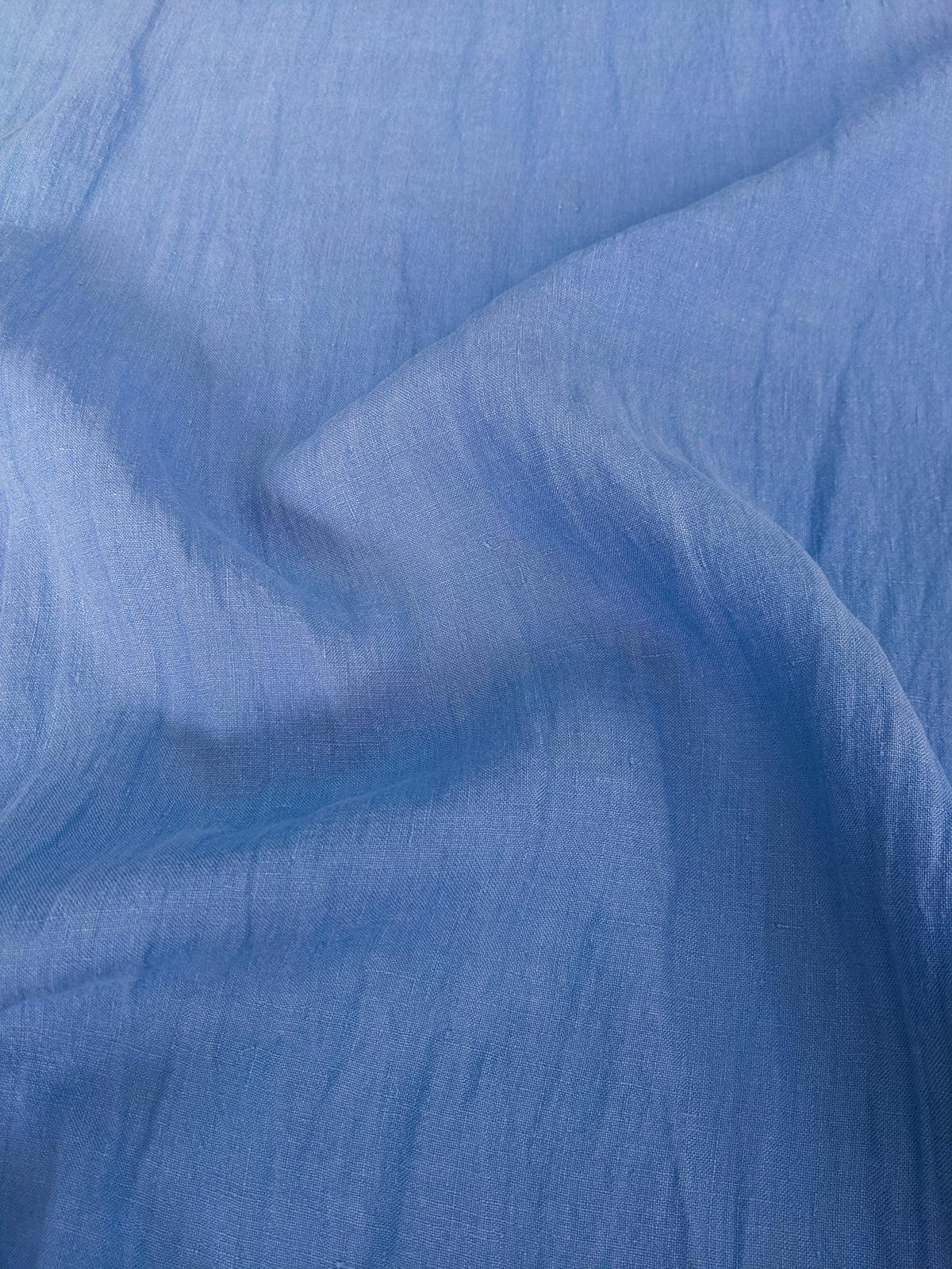 Lightweight Washed Linen - Riviera Azure