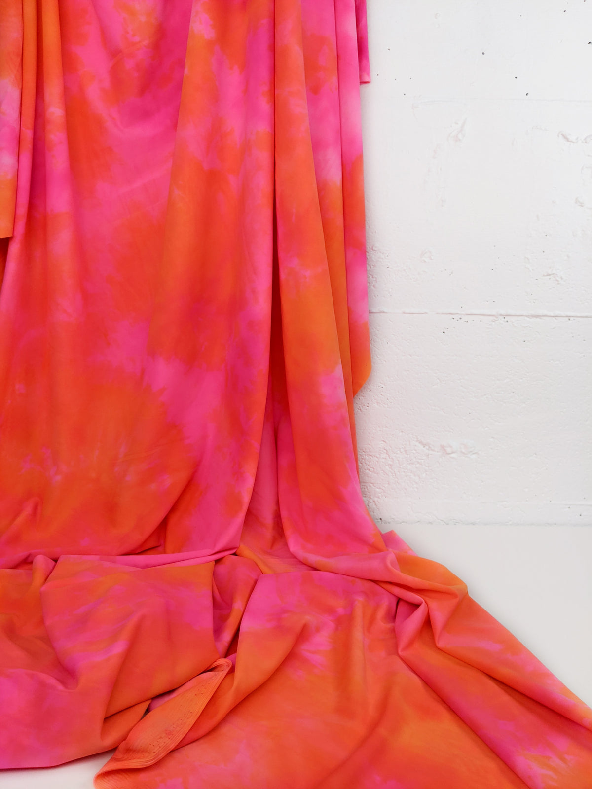 Nylon Tricot Athletic Knit - Tie Dye - Fierce