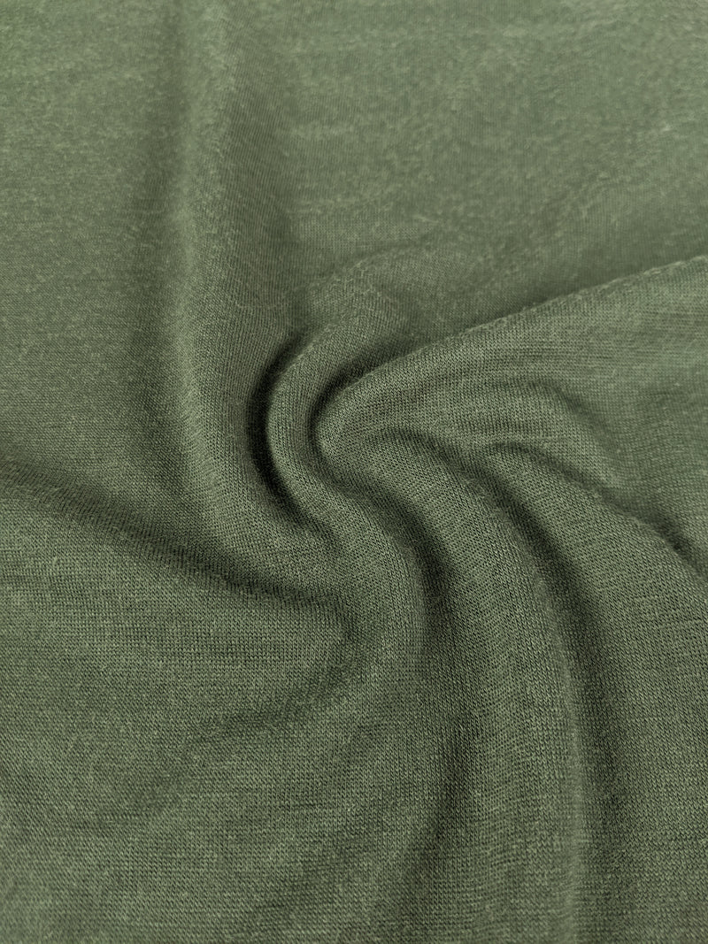 100% Merino Wool Jersey - Evergreen – Sitka Fabrics