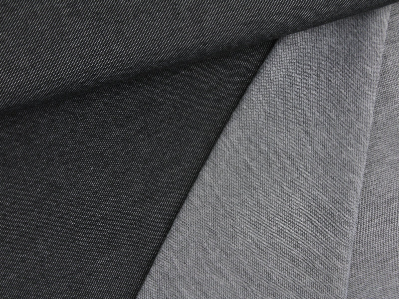 Remnant: Jeans Jersey, Black (1.6 metres)