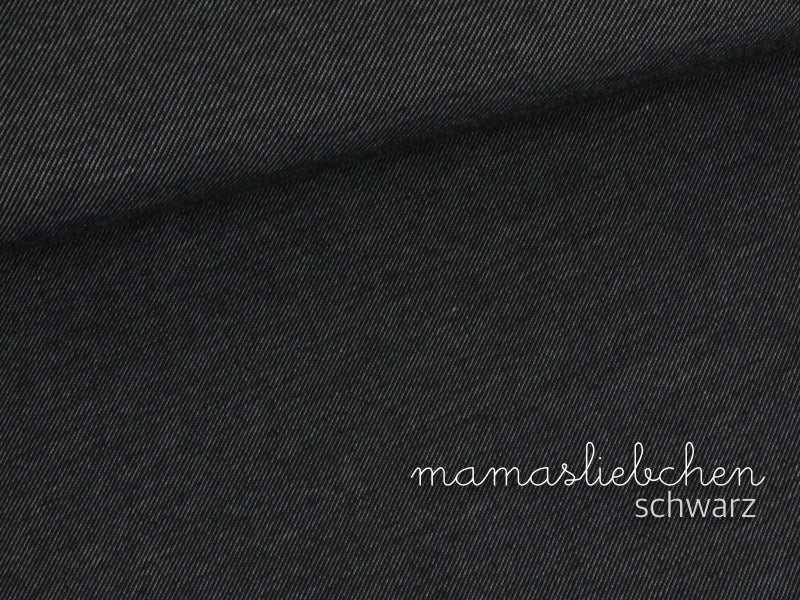 Remnant: Jeans Jersey, Black (1.6 metres)
