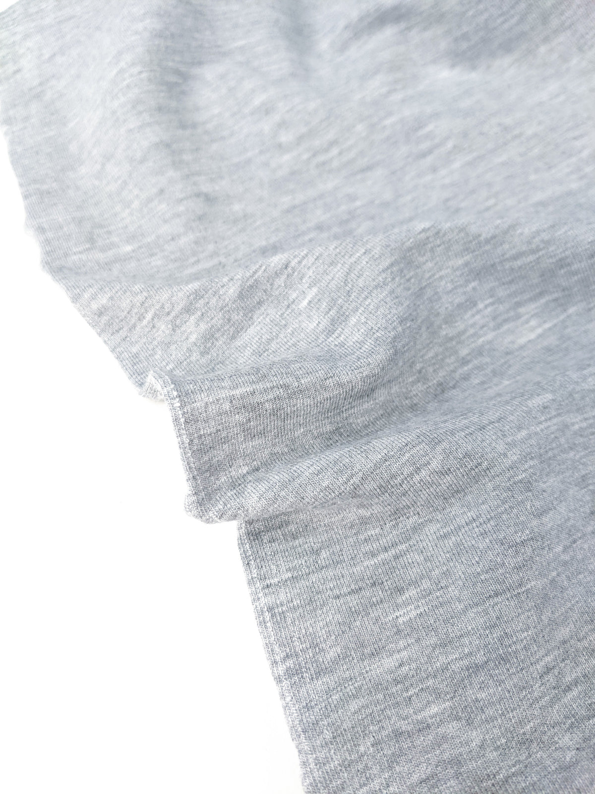 Bamboo & Cotton Stretch French Terry - Retro Grey