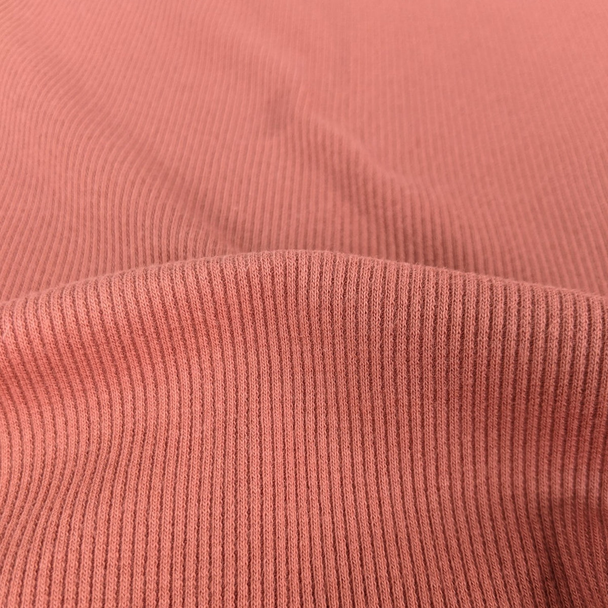 Ribbed Jersey Knit- Brick