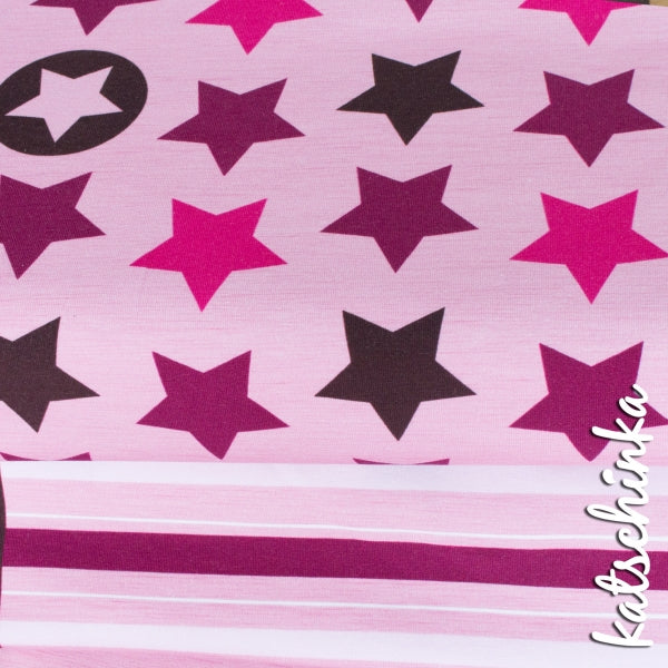 Katschinka: Stars and Stripes Organic Jersey, Pink