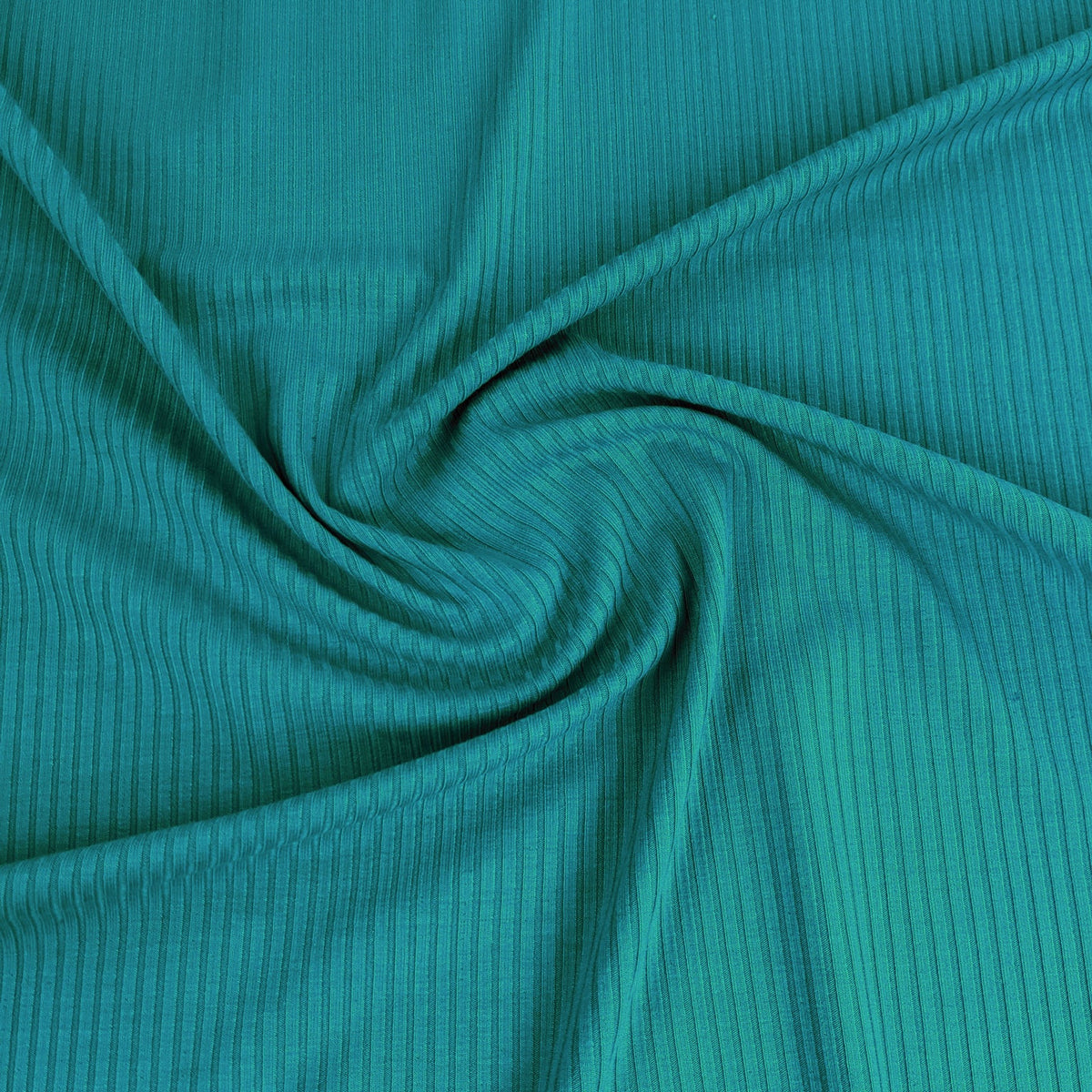 Remnant: Bamboo Rib Knit - Aqua (.55 metre)  **** need pricing! ****