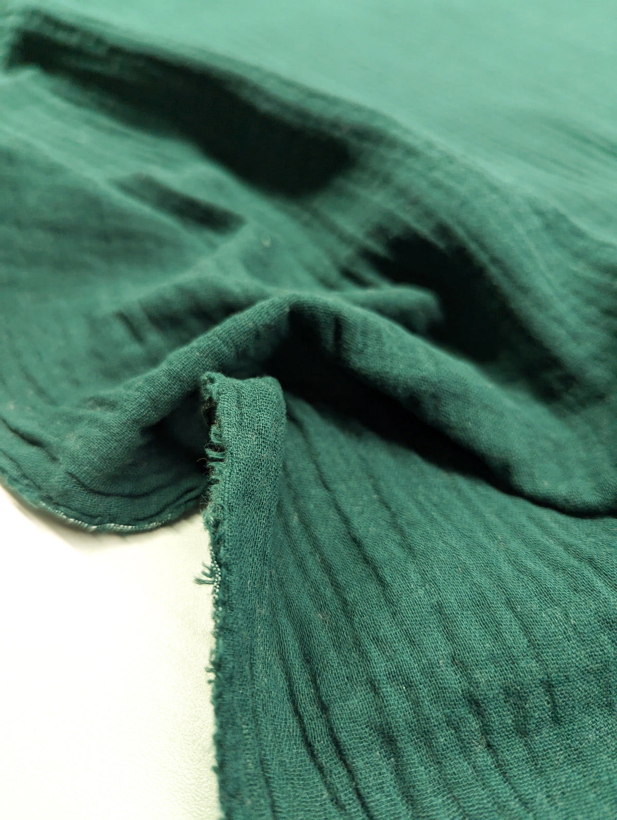 Organic Cotton Double Gauze - Dark Green