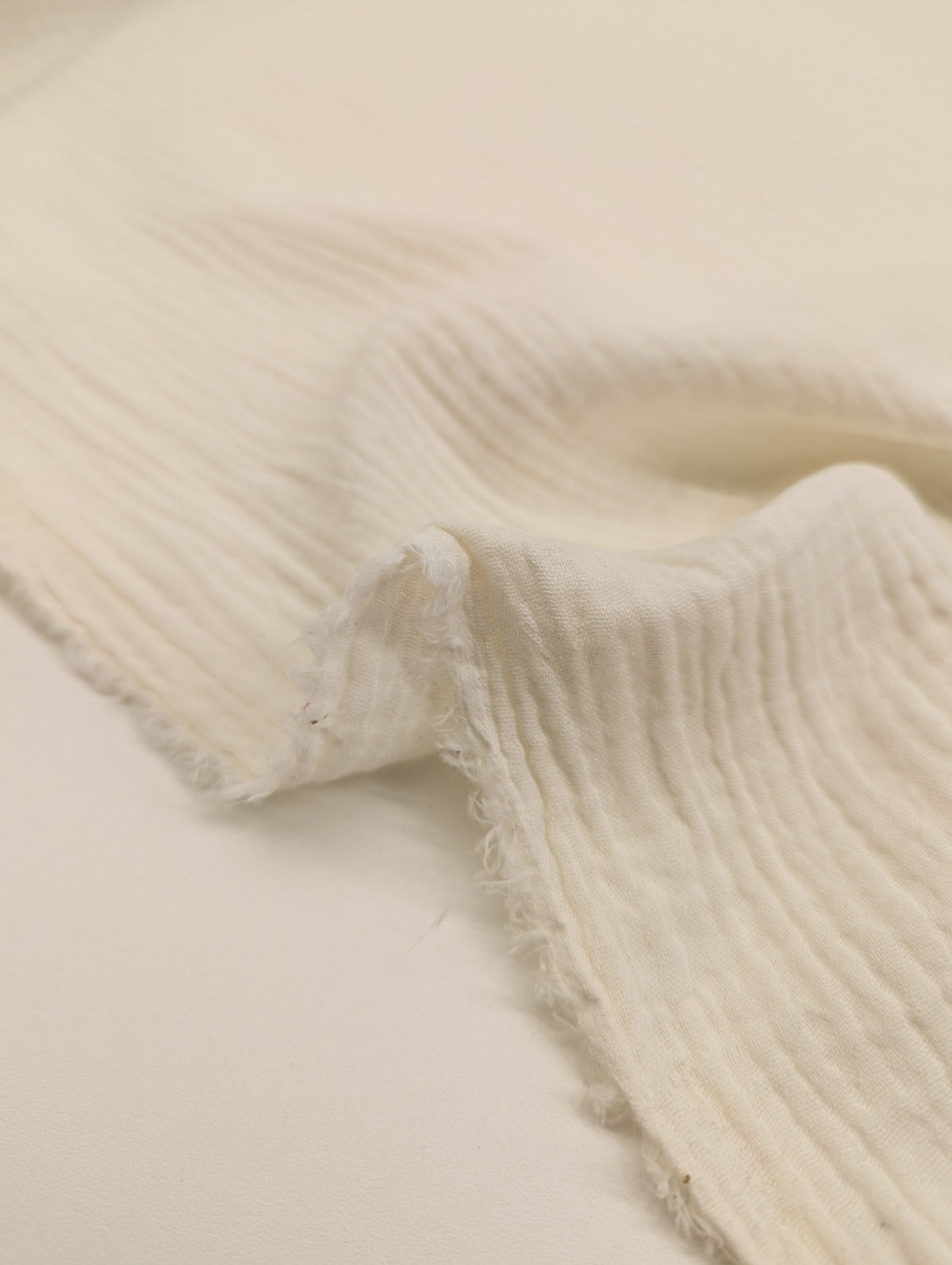 Organic Cotton Double Gauze - Pale Cream