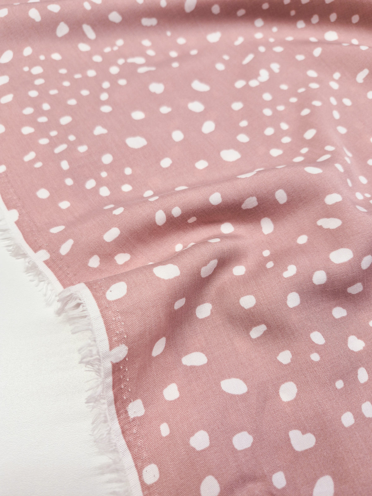 100% Lyocell:  Relaxed Dots - Blush