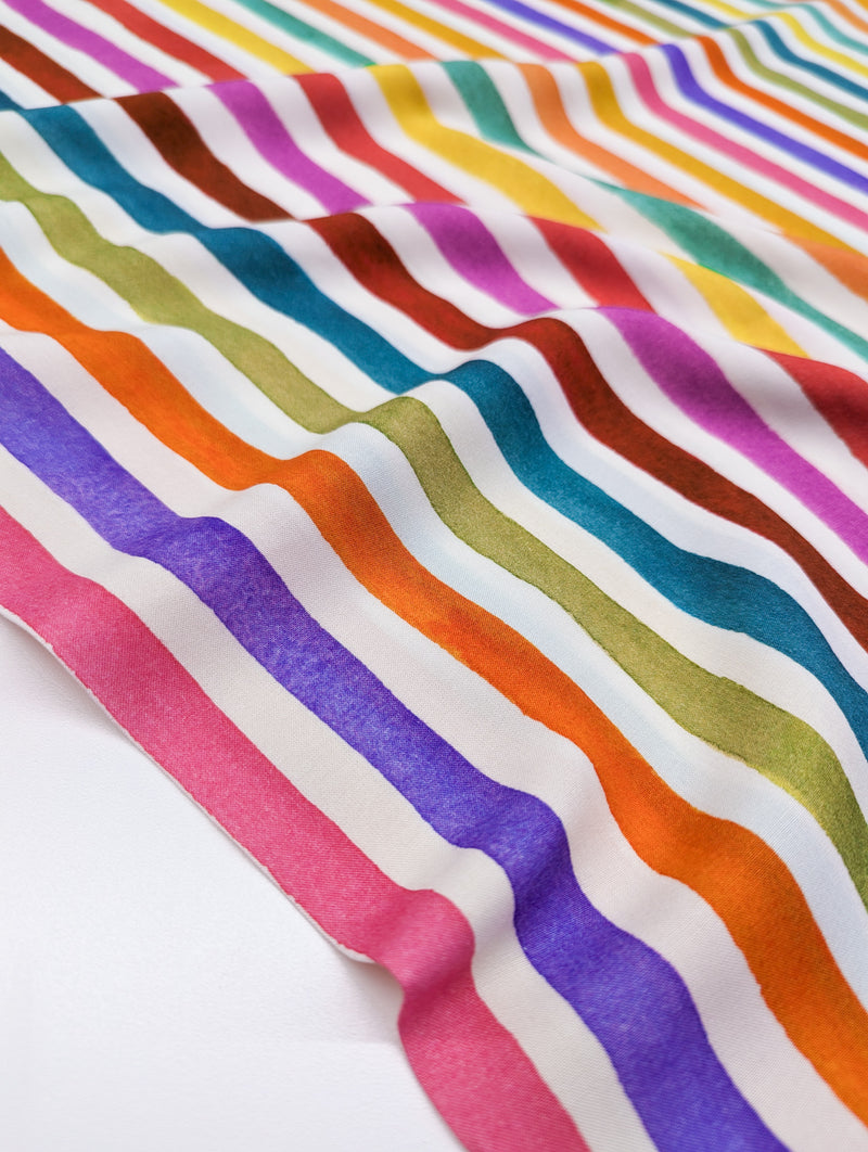Rayon - Rainbow Stripes