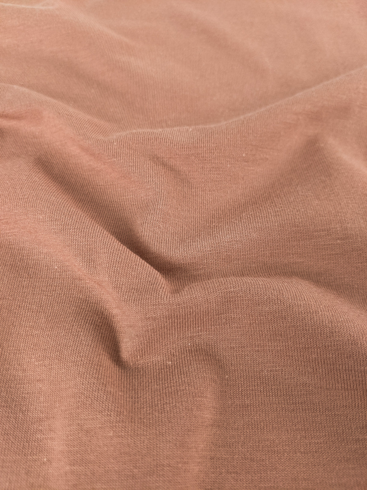 Remnant: Cotton Modal Jersey Knit, Summer Peach (1.9 metres)