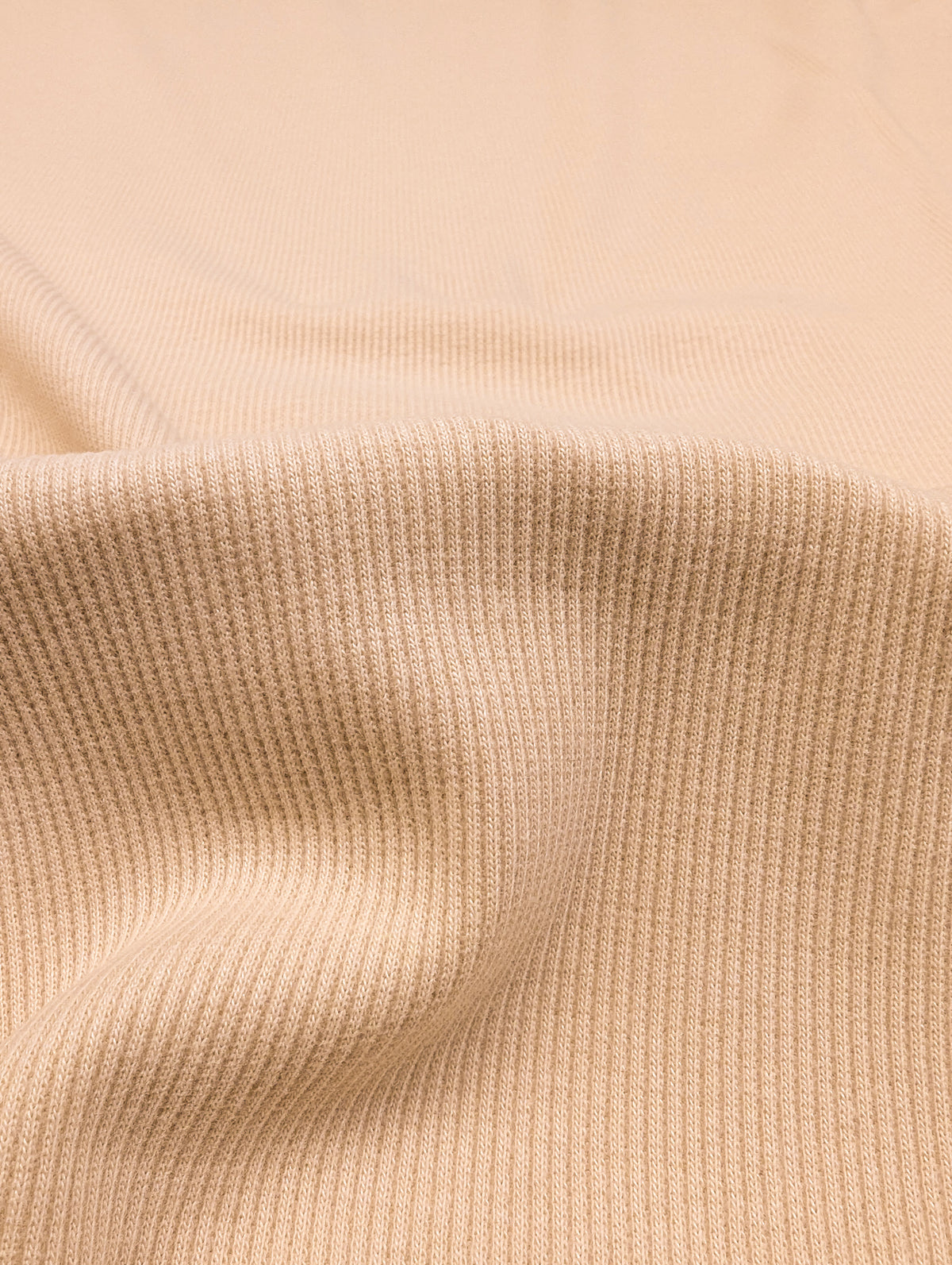Cotton Jersey Baby Rib Knit - Family Fabrics Coordinate - Perfectly Pale