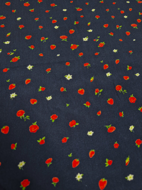 Rayon Challis - Mini Strawberries