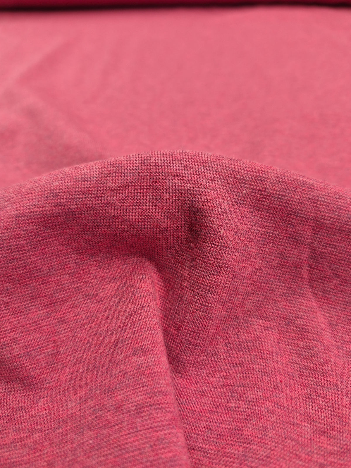 Matching Cuffing for Fleece Backed Sweatshirting - Heathered Medium Pink
