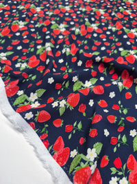 Rayon Challis - Strawberry fields