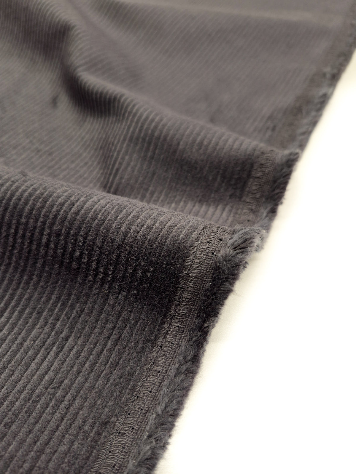 Wide Wale Stretch Cotton Corduroy - Anchor