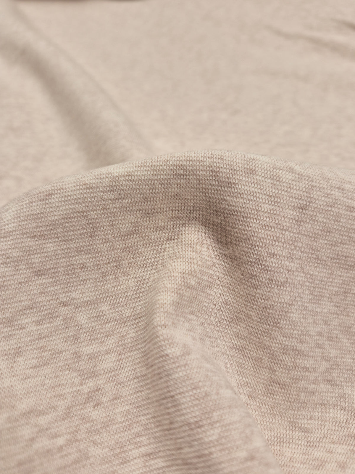 Matching Cuffing for Fleece Backed Sweatshirting - Heathered Oatmeal