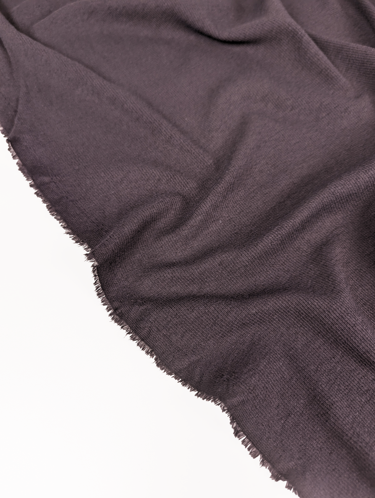 Remnant: Cotton & TENCEL™ Modal Rib Knit - Shadow (1.45 metres)