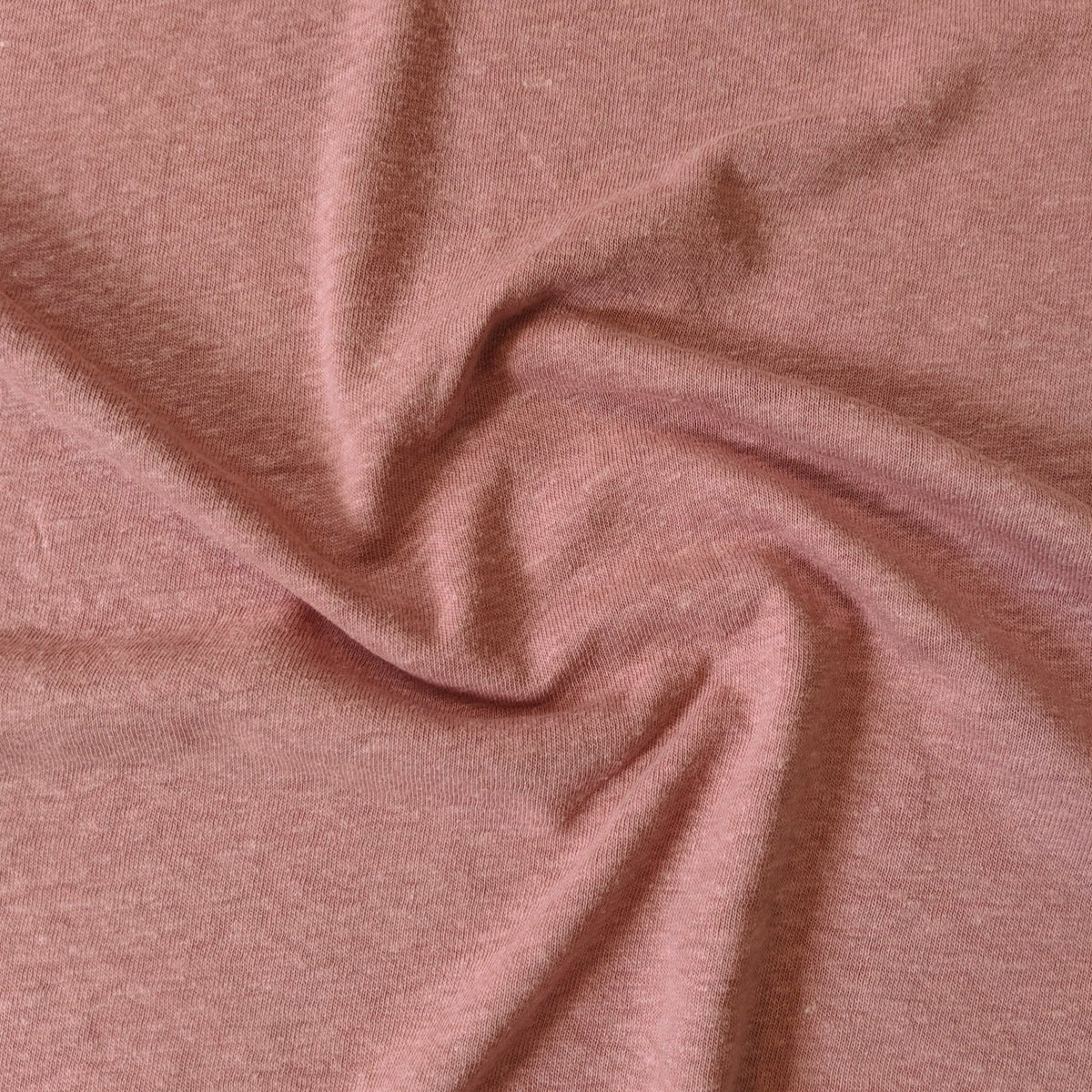 Remnant: Hemp & Organic Cotton Jersey - Terracotta Pink (1 metre)