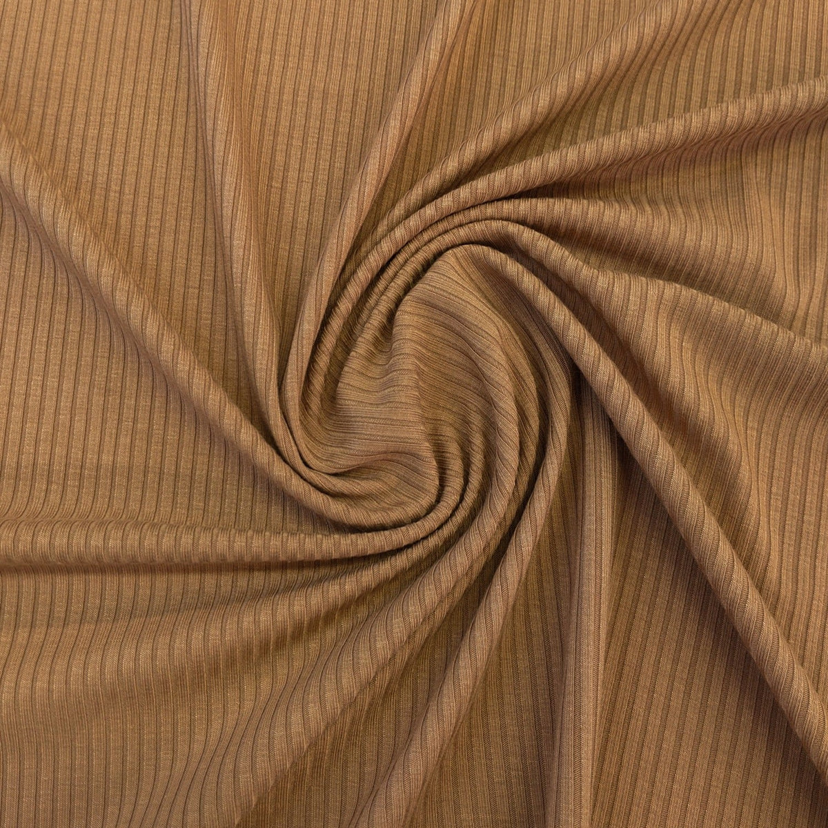 Remnant:  Bamboo Rib Knit - Toffee (.7 metre)