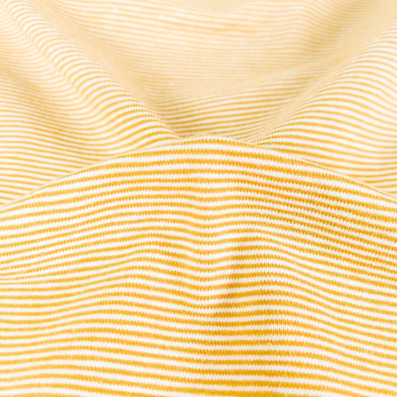 Remnant: Mini Stripe Cotton Jersey (1mm) - Golden (1.4 metres)