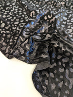 Glitz & Glam Collection - Panne Velvet Foil Print - Black