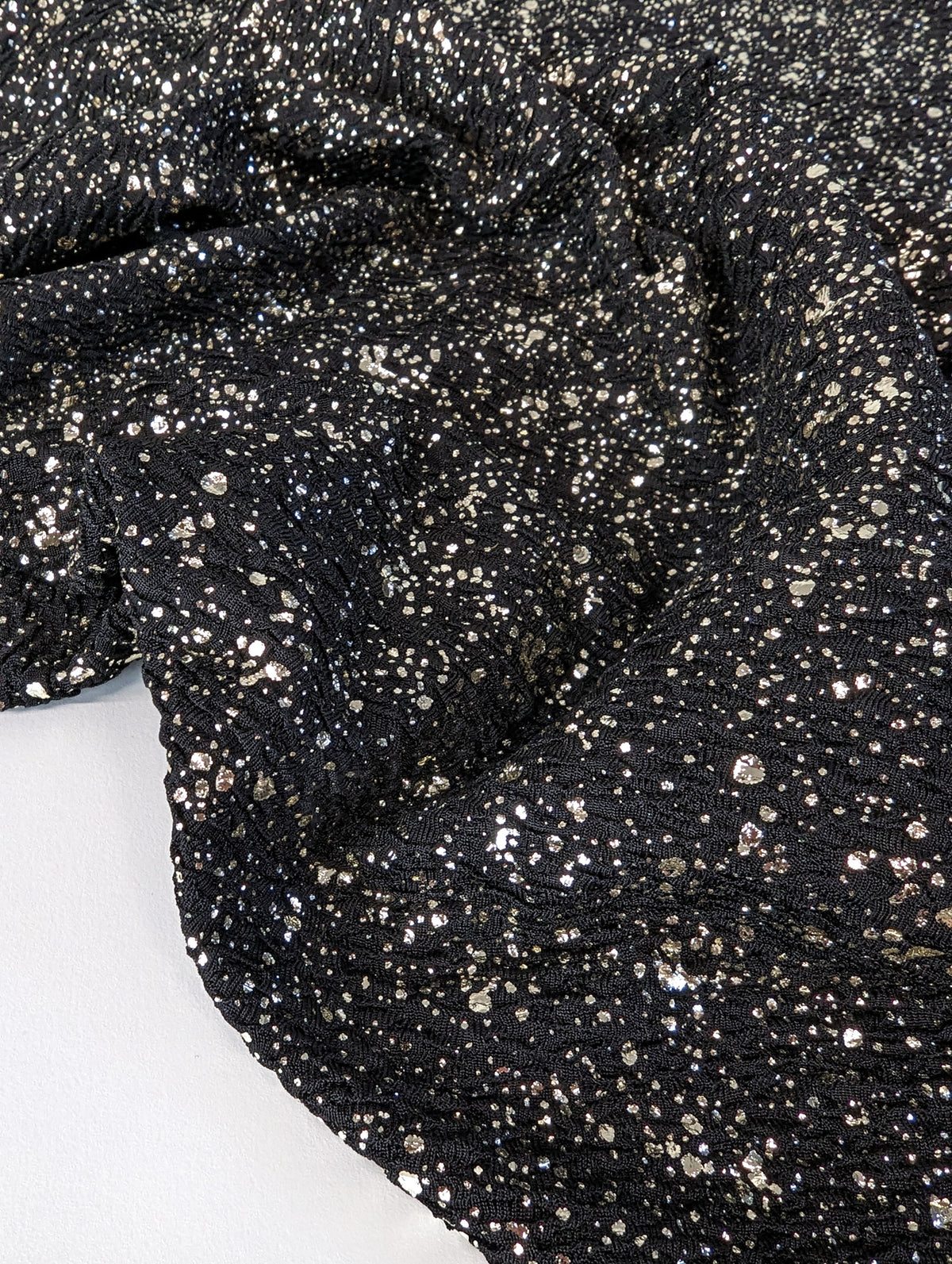 Remnant: Glitz & Glam Collection - Knit Jacquard with Foil Print (2 metres)