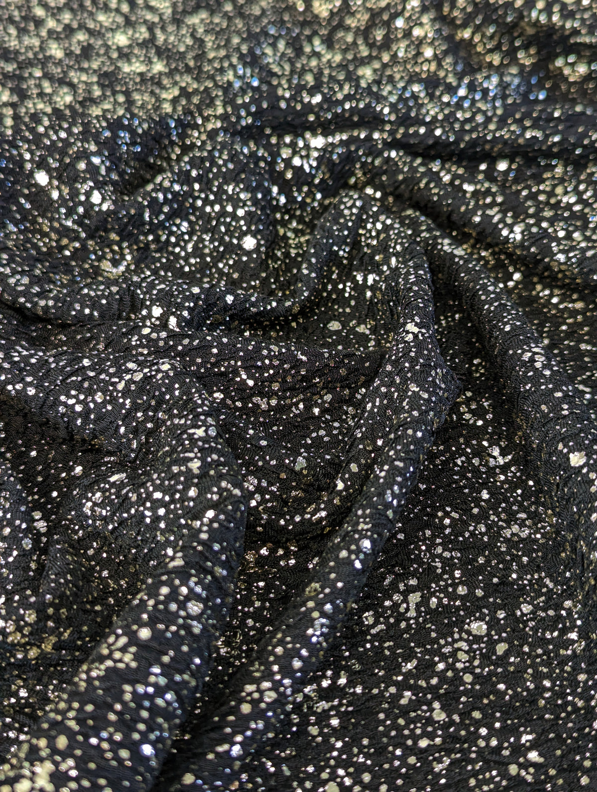 Remnant: Glitz & Glam Collection - Knit Jacquard with Foil Print (2 metres)