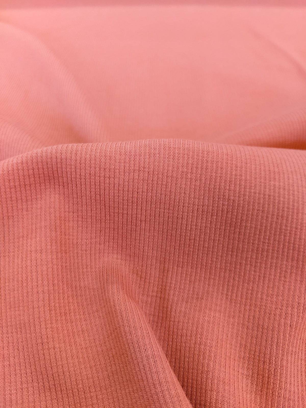 Remnant: Cotton Jersey Rib Knit - Family Fabrics Coordinate - Canyon Clay (.95 metres)