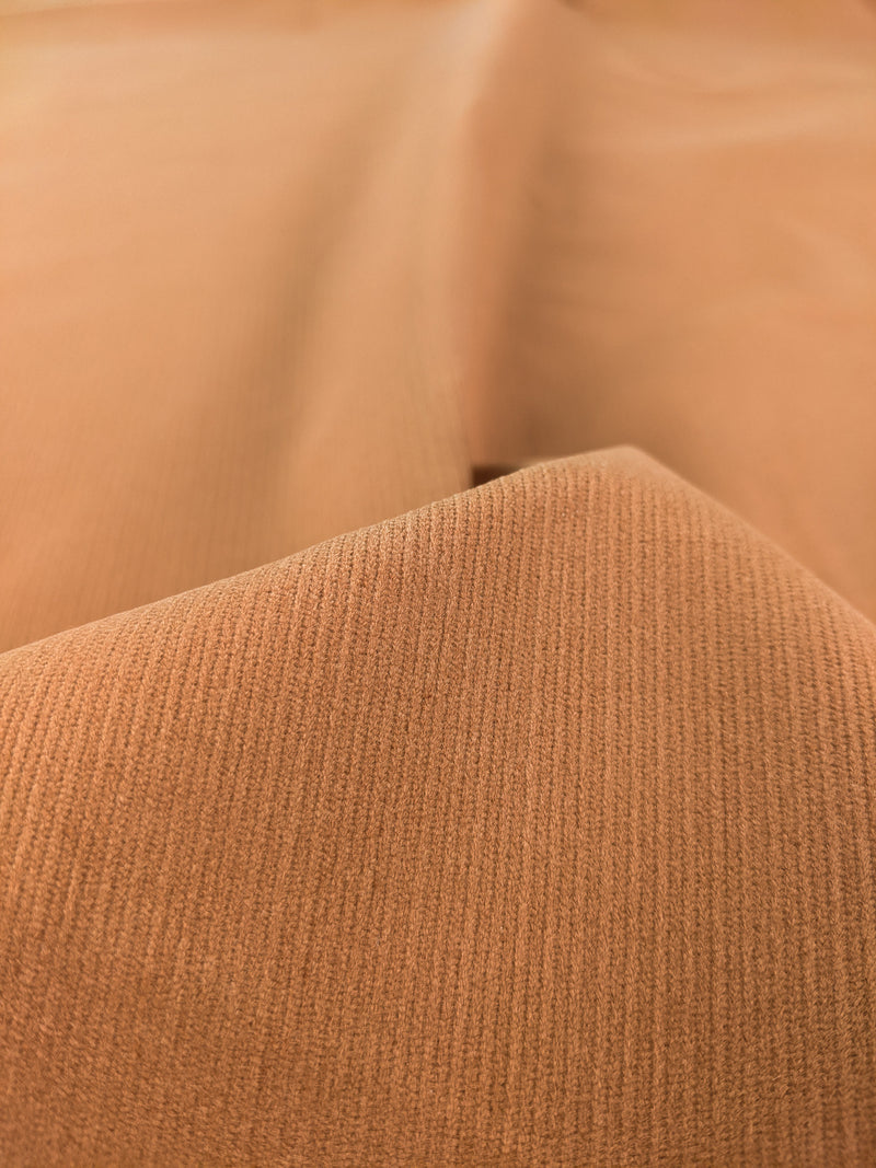 Fine Wale Stretch Cotton Corduroy - Copper