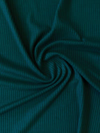 Bamboo Rib Knit - Deep Teal