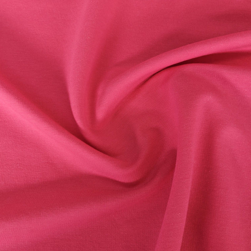 Remnant: Bamboo & Cotton Stretch Fleece - Hibiscus (.7 metre)