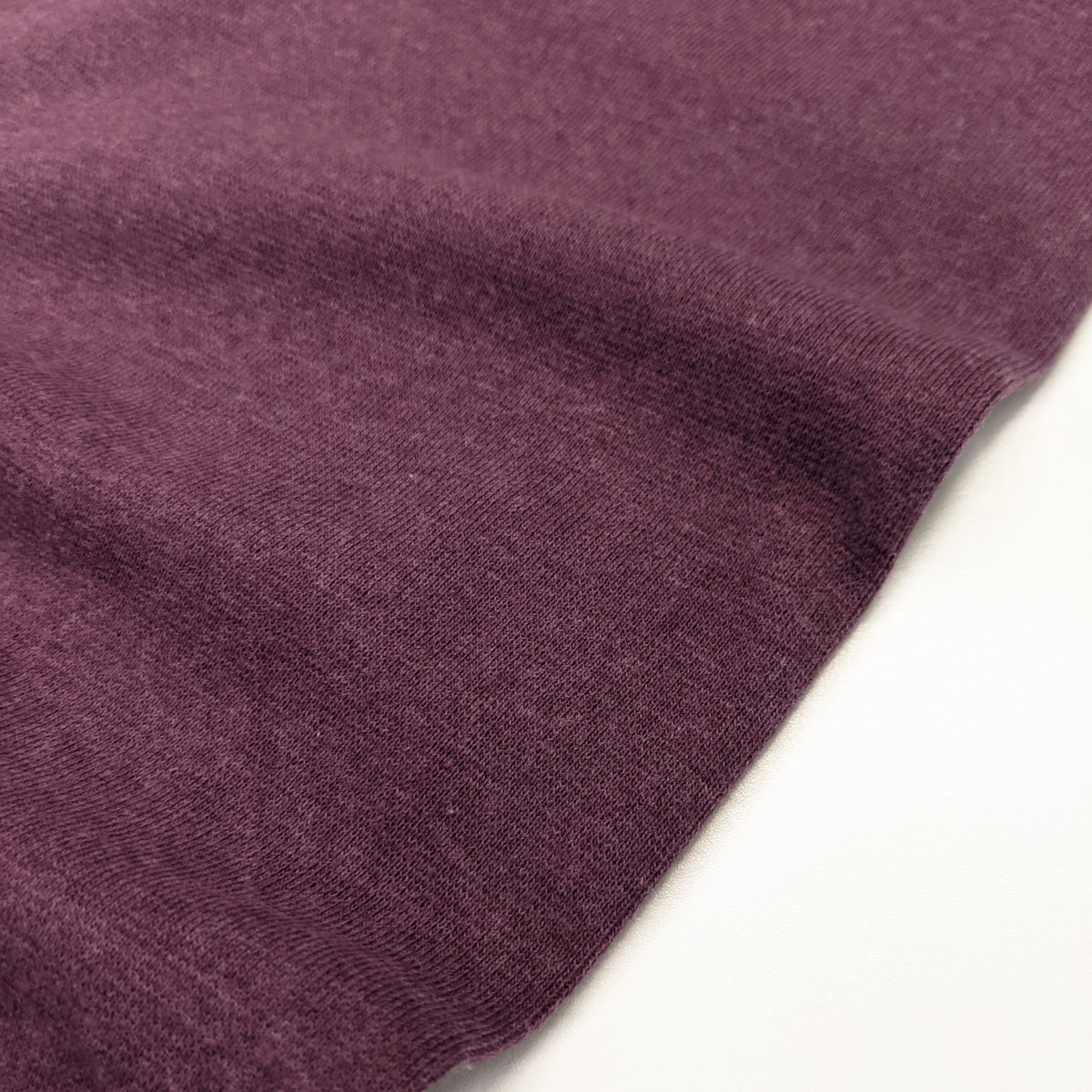 Remnant: Matching Rib Knit for Lounge Sweat - Mulberry (1 metre)