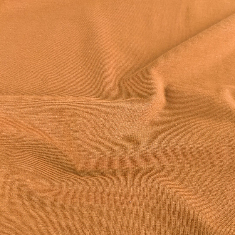 Remnant: Cotton Modal Jersey Knit, Mango (1 metre)