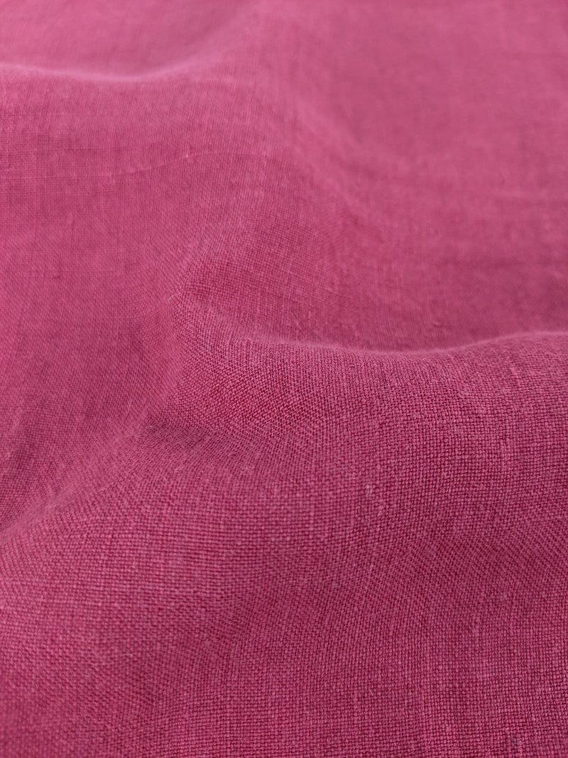 Lightweight Washed Linen - Pink Taffy
