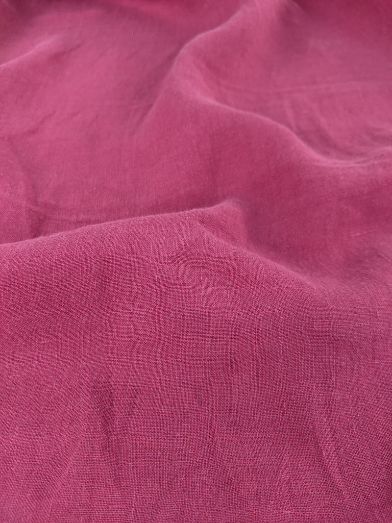 Lightweight Washed Linen - Pink Taffy