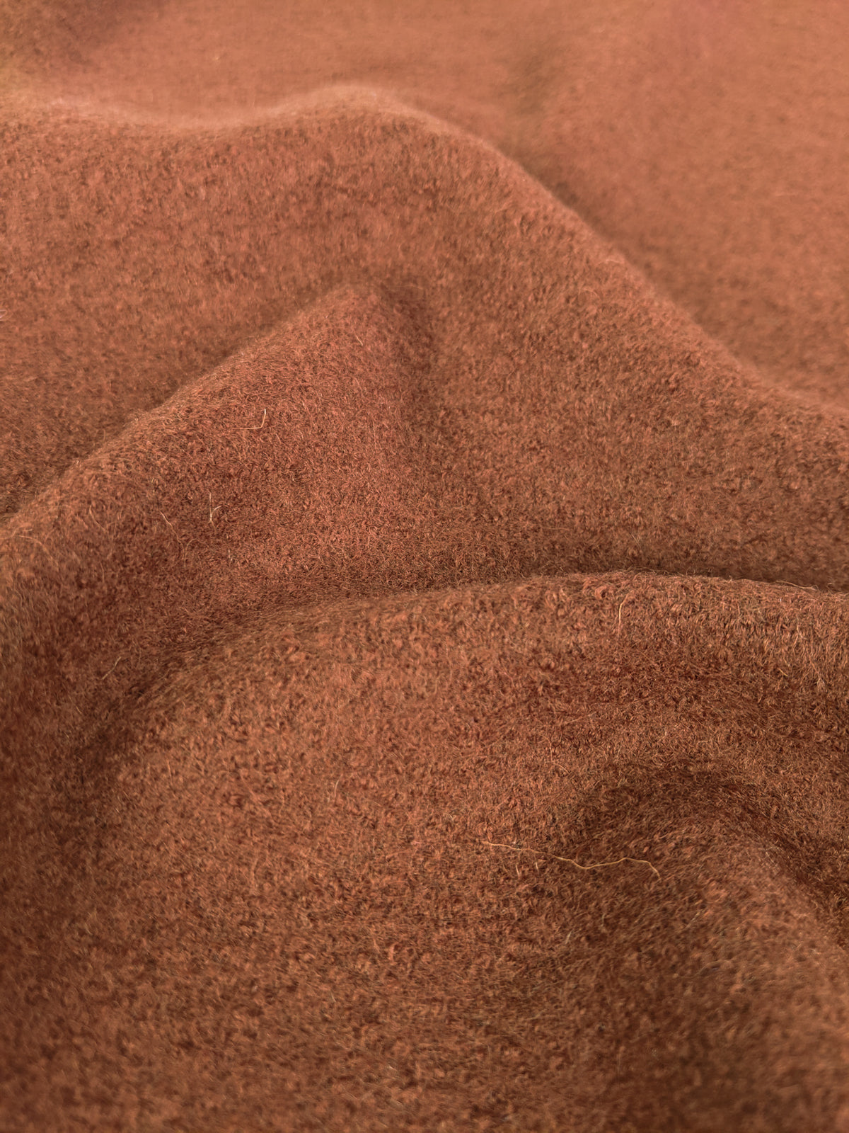 100% Merino Wool Coating - Cinnamon