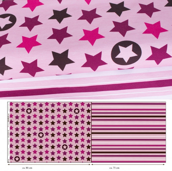 Katschinka: Stars and Stripes Organic Jersey, Pink