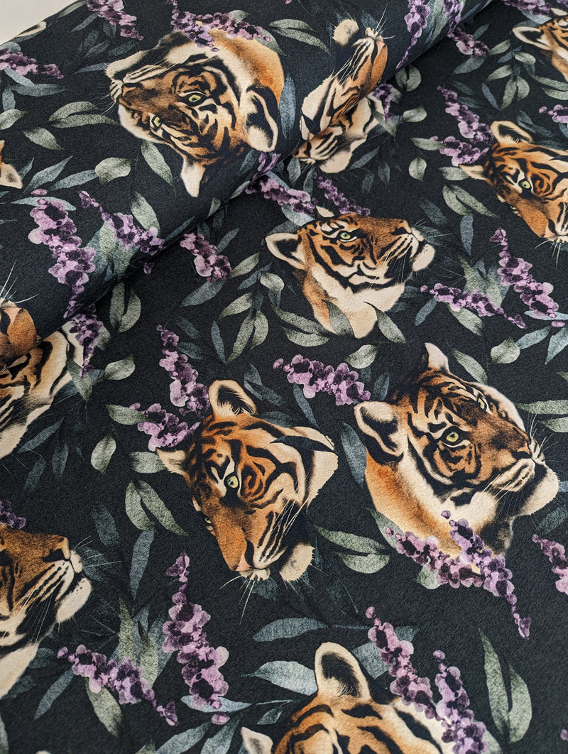 Organic Cotton French Terry - Tigers